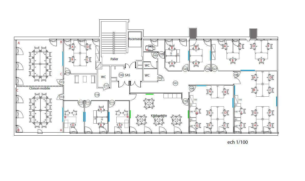 Bureau Rennes 863m² Location bureau Rennes Ille-et-Vilaine OLBUR2311364 6